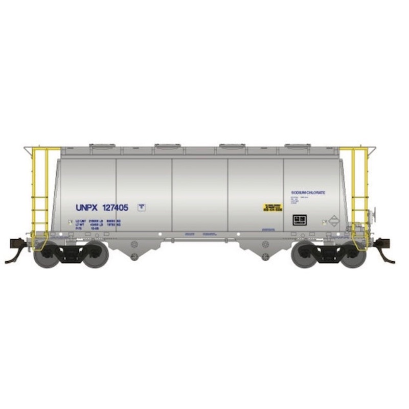 Rapido Trains 172008A HO Scale Procor 3000cuft Aluminum Hopper "No Worldmark" UNPX Car #4