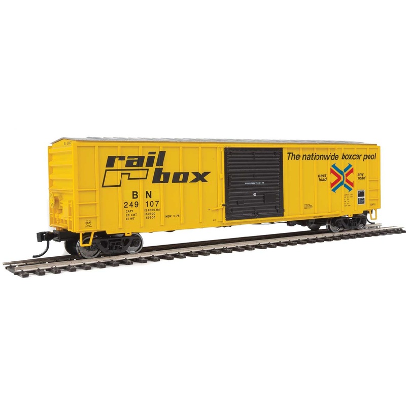 Walthers 910-1825 HO 50' ACF Boxcar ex-Railbox Burlington Northern Patch BN 249017