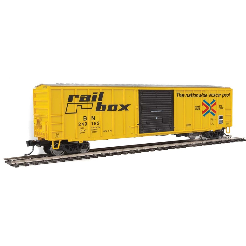 Walthers 910-1827 HO 50' ACF Boxcar ex-Railbox Burlington Northern Patch BN 249182