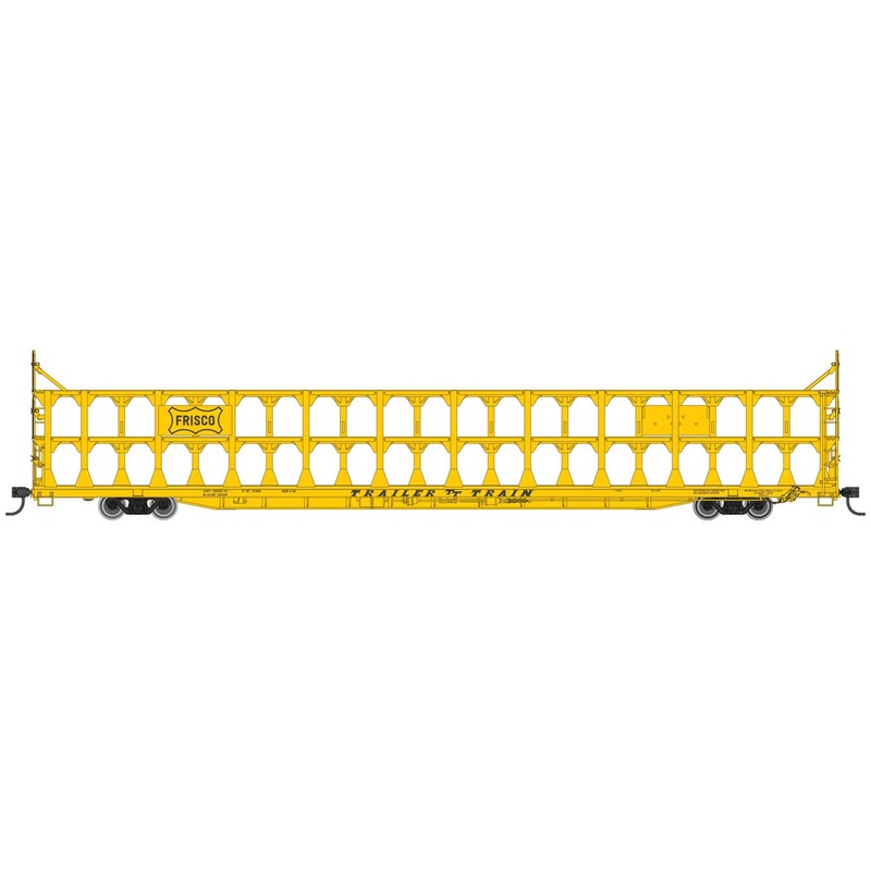 Walthers Mainline 910-8218 HO Scale 89' Tri-Level Open Auto Rack Frisco SLSF 913614
