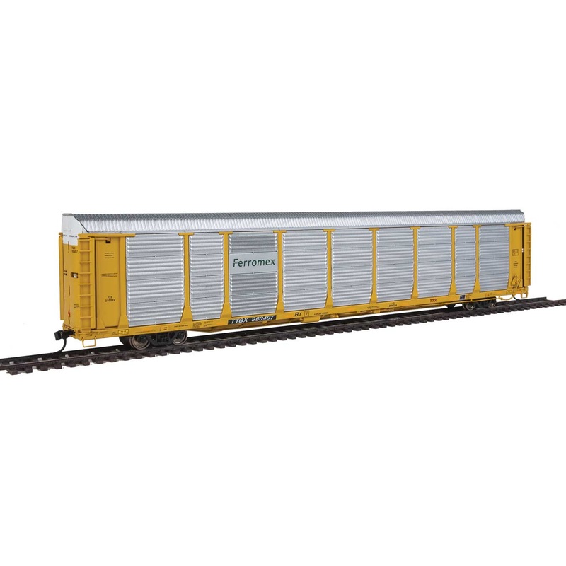 Walthers Proto 920-101362 HO Scale 89' Bi-Level Auto Carrier Ferromex FXE 210222 TTGX 980407