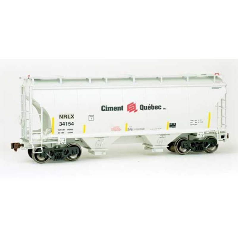 American Limited Models 2026 HO Scale Trinity 3281 2-Bay Covered Hopper Ex- Ciment Quebec NRLX 34154