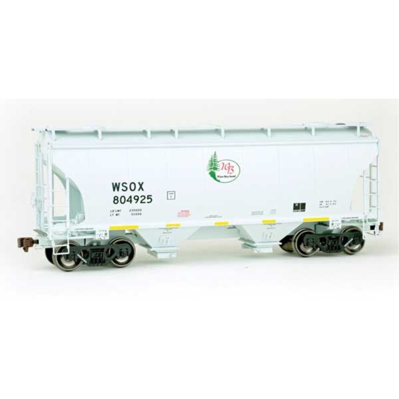 American Limited Models 2048 HO Scale Trinity 3281 2-Bay Covered Hopper Winn Bay Sound WSOX 804295