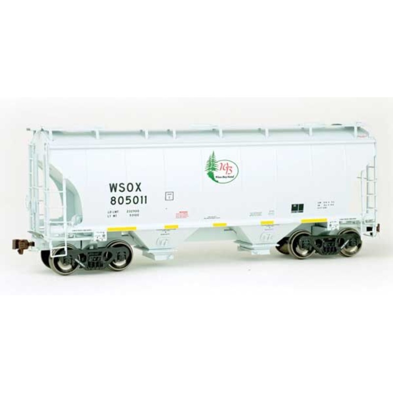 American Limited Models 2050 HO Scale Trinity 3281 2-Bay Covered Hopper Winn Bay Sound WSOX 805011
