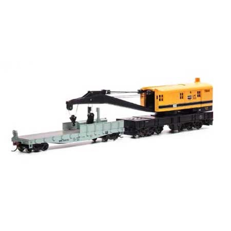 Athearn 75420 HO Scale 200 Ton Crane and Tender American Hoist MOW 855