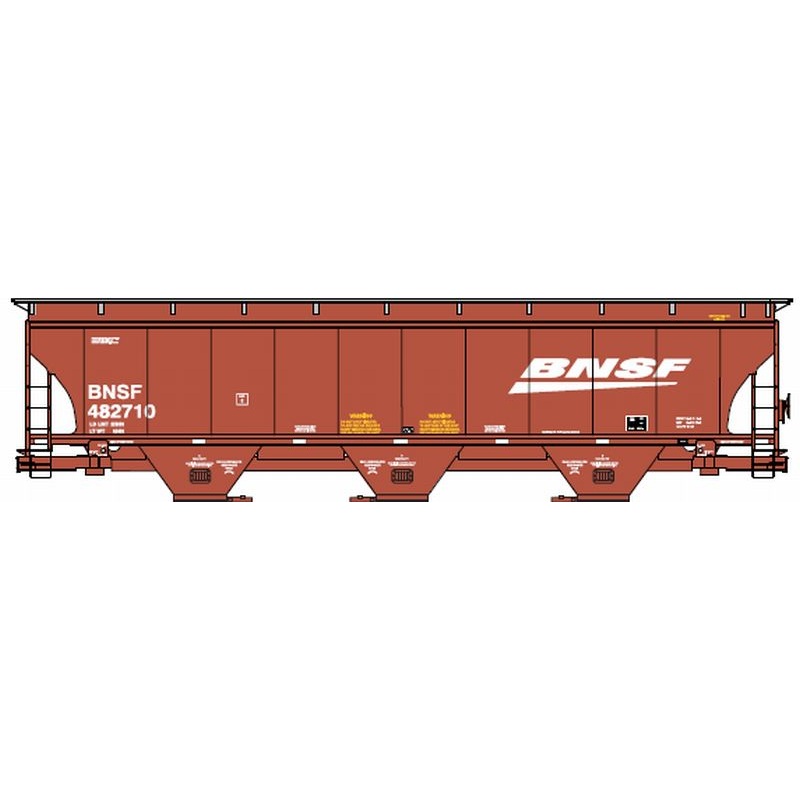 Athearn 89279 HO Scale Trinity 5161 Covered Hopper BNSF 482853 - NOS