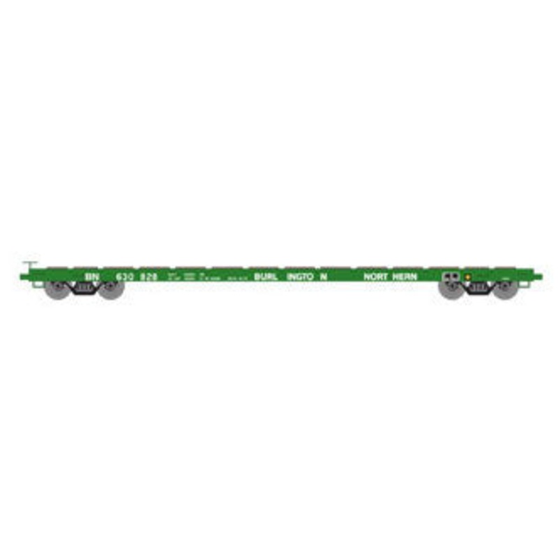 Athearn 92674 HO Scale 60' Flatcar Burlington Northern BN 630828