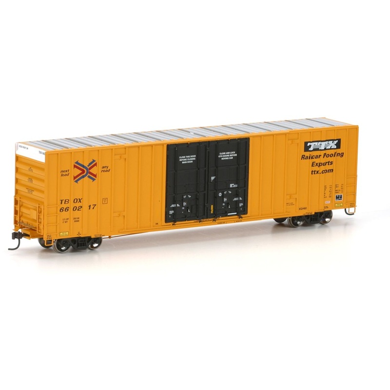 Athearn 96297 HO Scale 60' Gunderson High Cube Boxcar TTX TBOX 660433 - NOS