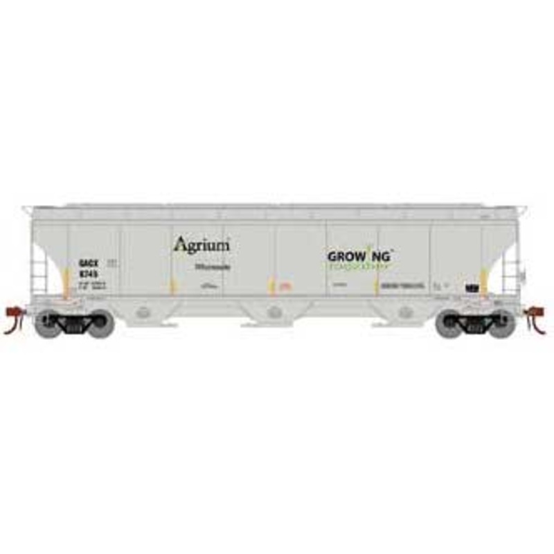 Athearn Genesis G89989 HO Scale Trinity 3 Bay Covered Hopper Agrium GACX 6745