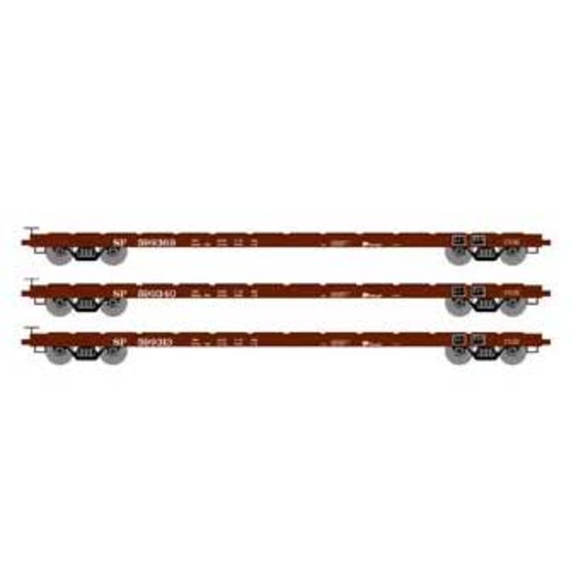 Athearn HO Scale 97089 60' Flatcar Southern Pacific SP 3 Pack