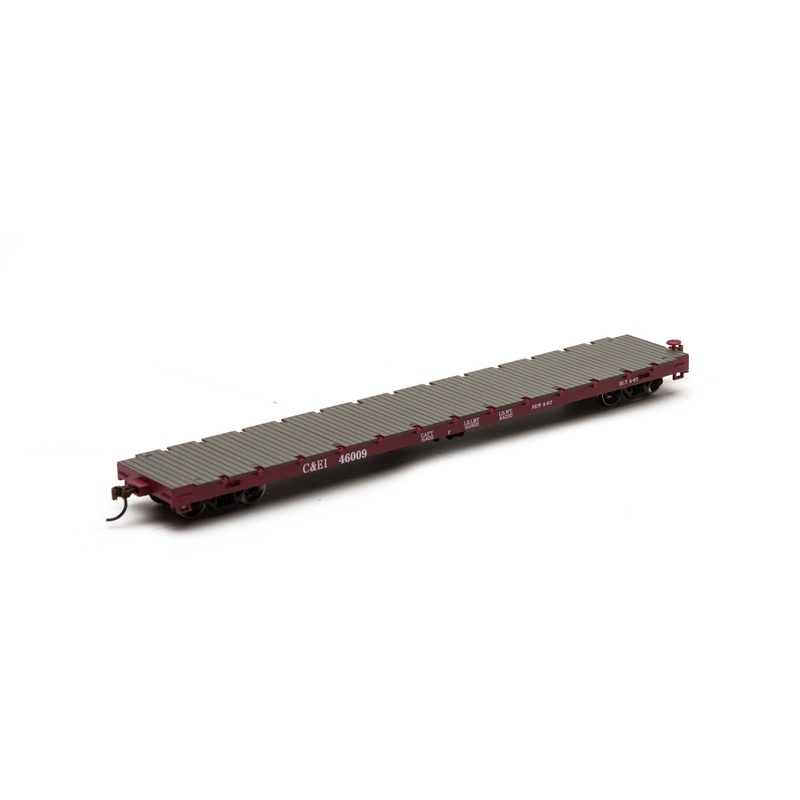 Athearn HO Scale 97846 60' Flatcar Chicago & Eastern Illinois C&EI 46009