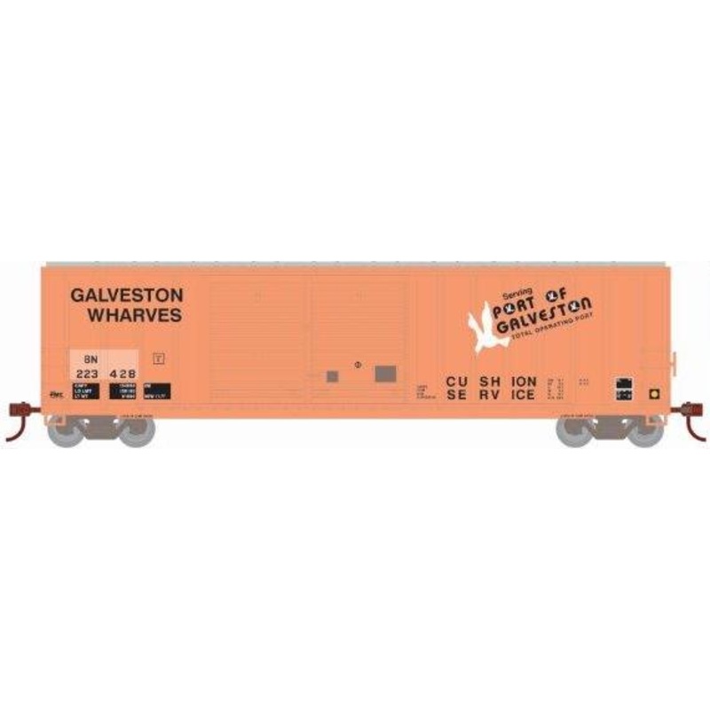 Athearn HO Scale 98501 50' FMC Offset Double Door Boxcar Ex-GW Burlington Northern BN 223428