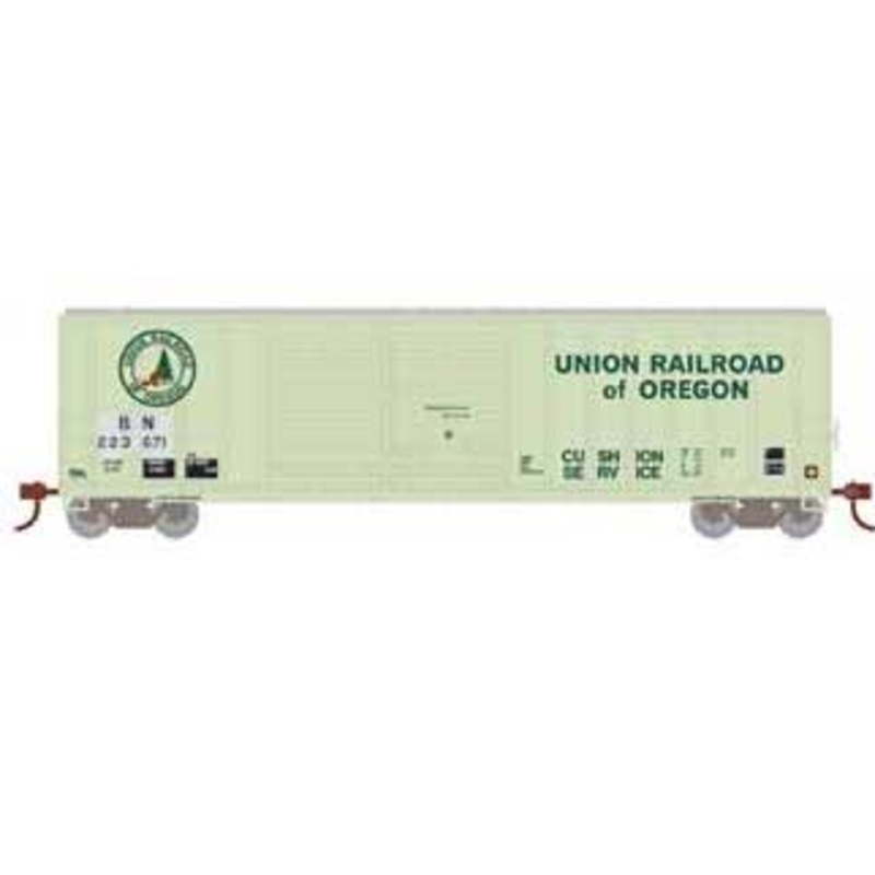 Athearn HO Scale 98506 50' FMC Offset Double Door Boxcar Ex-UofO Burlington Northern BN 223671