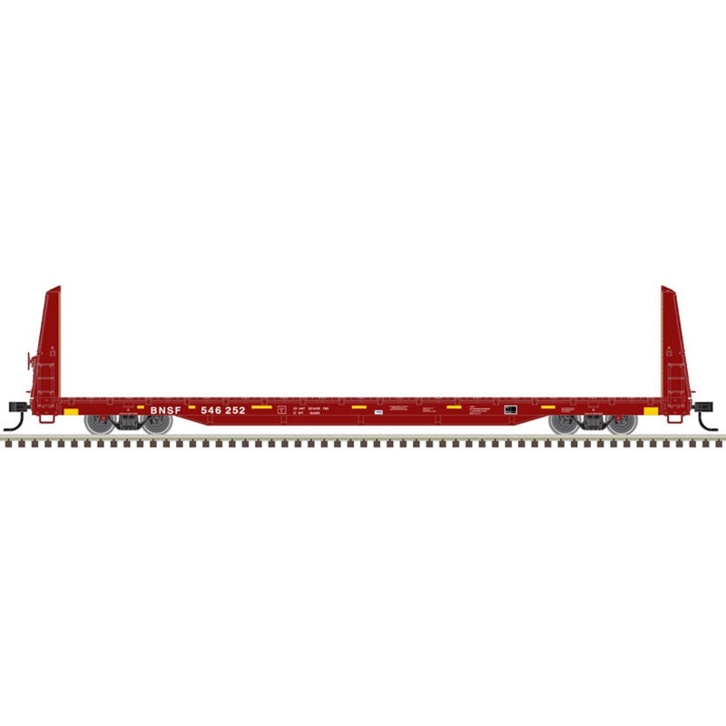 Atlas Trainman 20006449 HO Scale 62' Bulkhead Flatcar BNSF 546056
