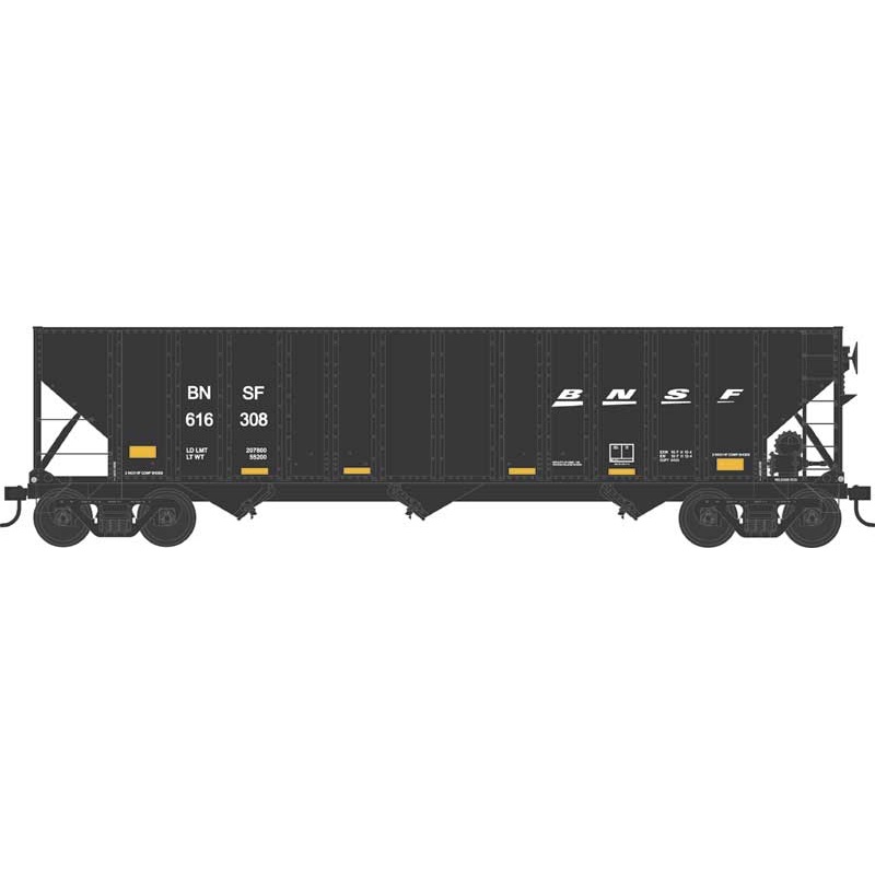 Bowser 43182 HO Scale 100 Ton 3-Bay Hopper "Ex-Frisco SLSF" BNSF 615966