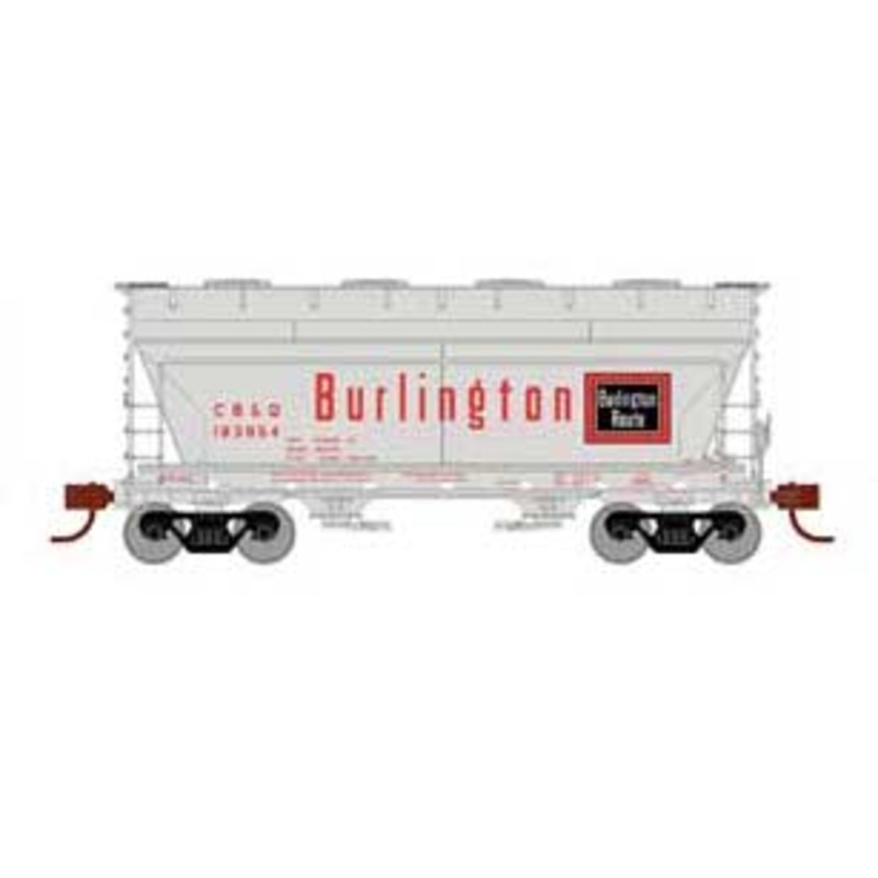 Athearn 81063 HO Scale ACF 2970 2 Bay Covered Hopper Burlington CB&Q 183954