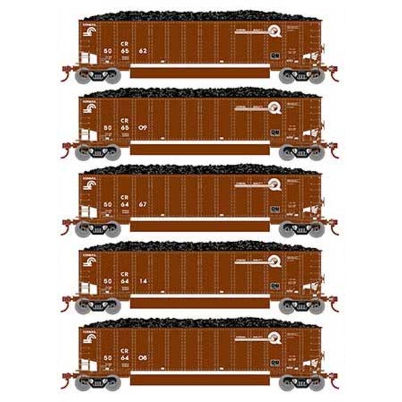 Athearn 81598 HO Scale BethGon Coalporter Conrail CR 5 Pack #1