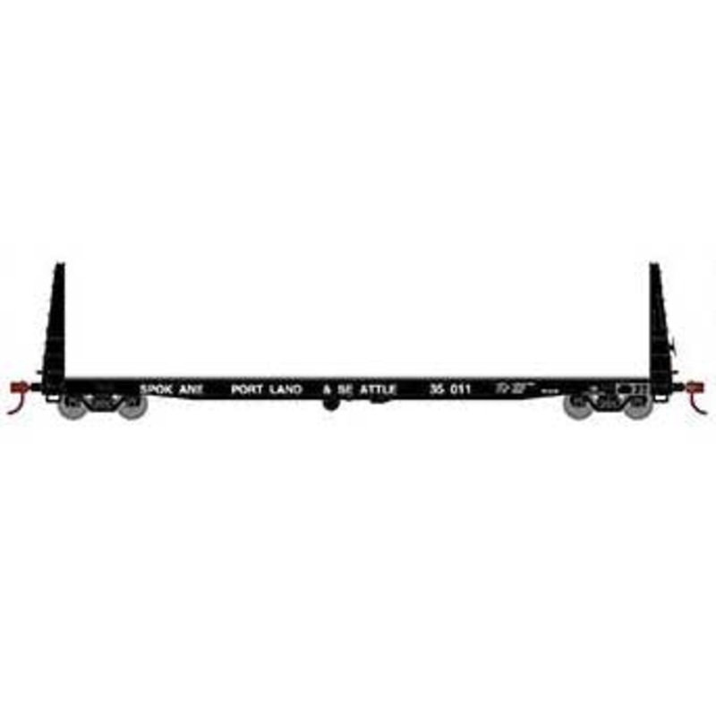 Athearn HO Scale 17237 60' Bulkhead Flatcar Spokane Portland & Seattle SP&S 35011