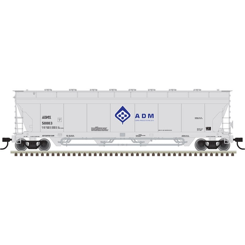 Atlas 20006267 HO Scale 5701 Pressuraide Centerflow Hopper "Molecule Logo" ADMX 50007