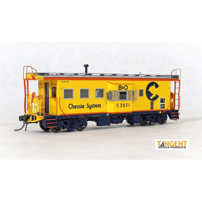 Tangent Scale Models 60026 HO Scale ICC B&O I-18 Caboose Chessie System (1979+ Era) B&O