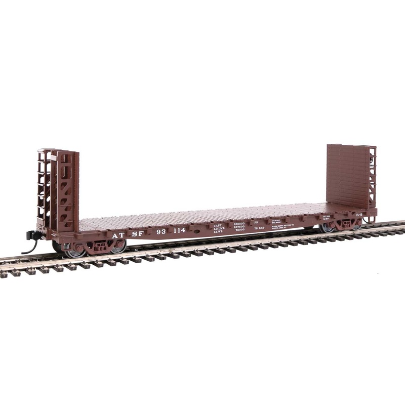 Walthers 910-5902 HO GSC Bulkhead Flatcar Santa Fe 93114