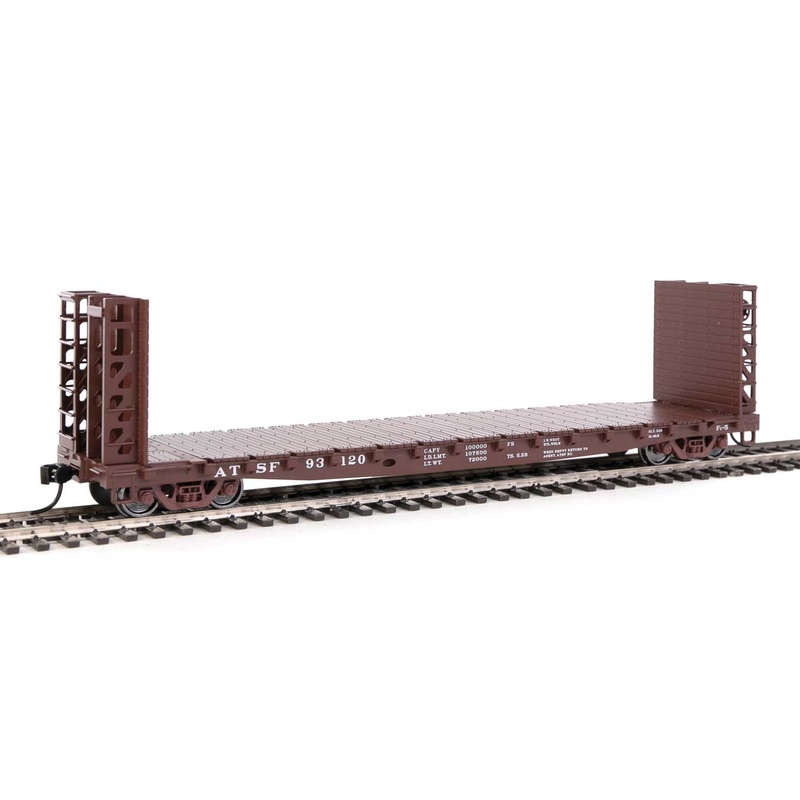 Walthers 910-5903 HO GSC Bulkhead Flatcar Santa Fe 93120