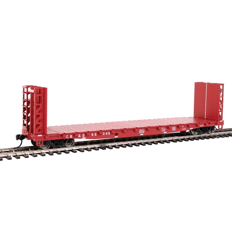 Walthers 910-5909 HO GSC Bulkhead Flatcar Burlington CB&Q 95249