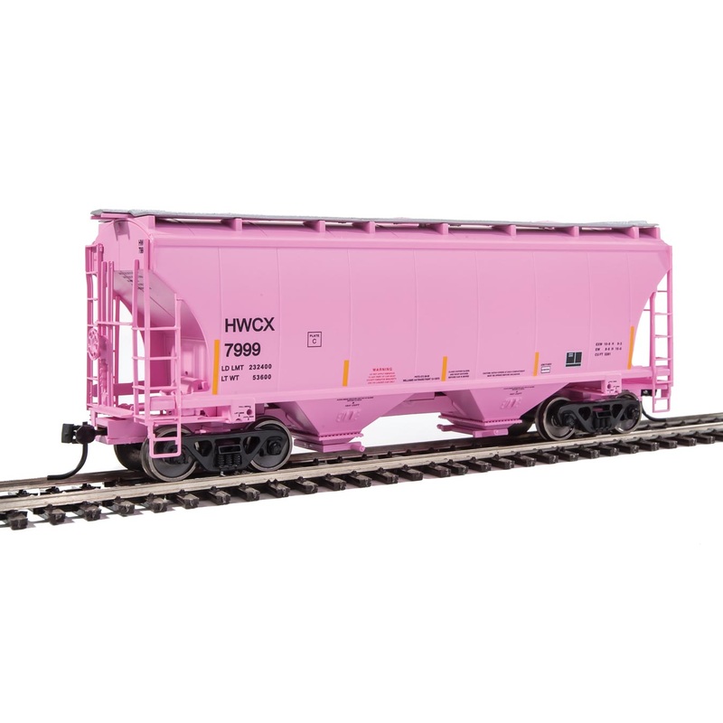 Walthers 910-7539 HO 39' Trinity 3281 2-Bay Covered Hopper HWCX 7999 - NOS