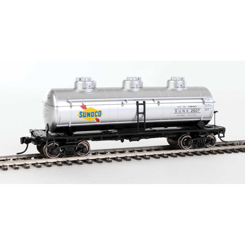 Walthers Mainline 910-1141 HO Scale 3 Dome Tank Car Sunoco SUNX 2607