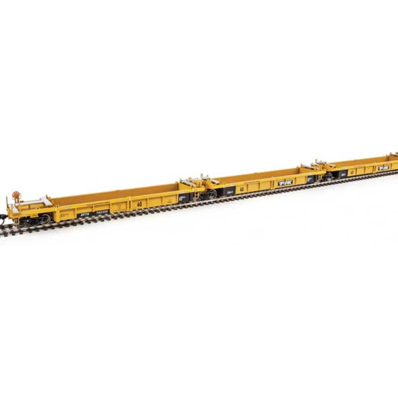 Walthers Mainline 910-55644 HO Scale 5-Unit Rebuilt 40' Well Car TTX DTTX 740366