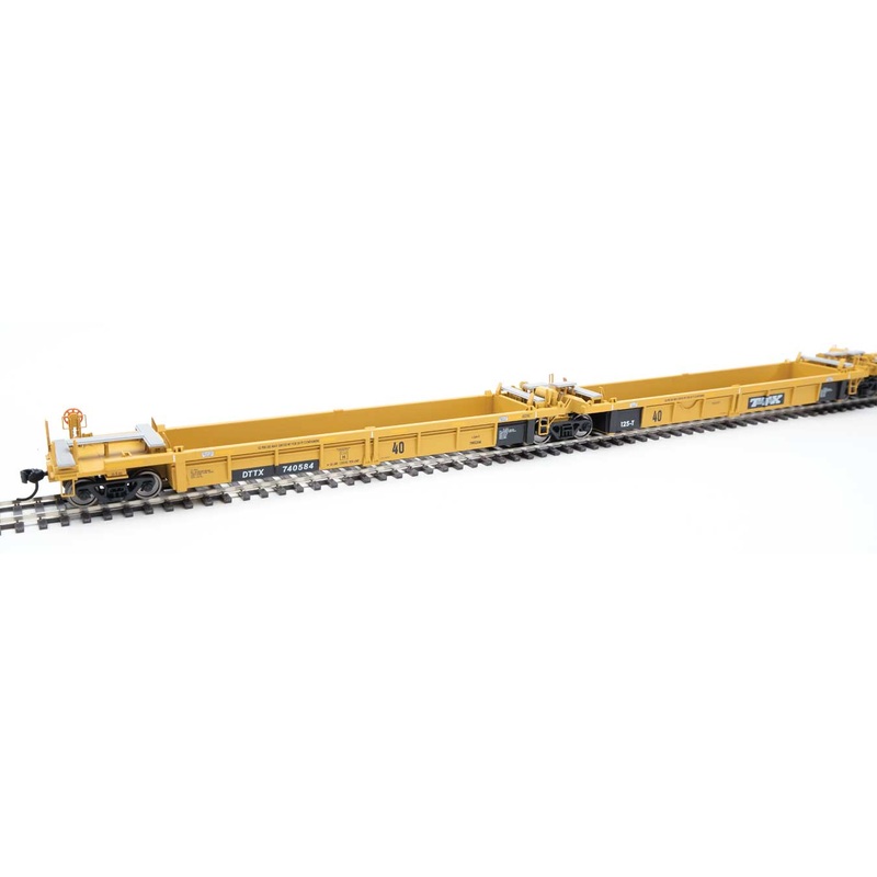 Walthers Mainline 910-55645 HO Scale 5-Unit Rebuilt 40' Well Car TTX DTTX 740584