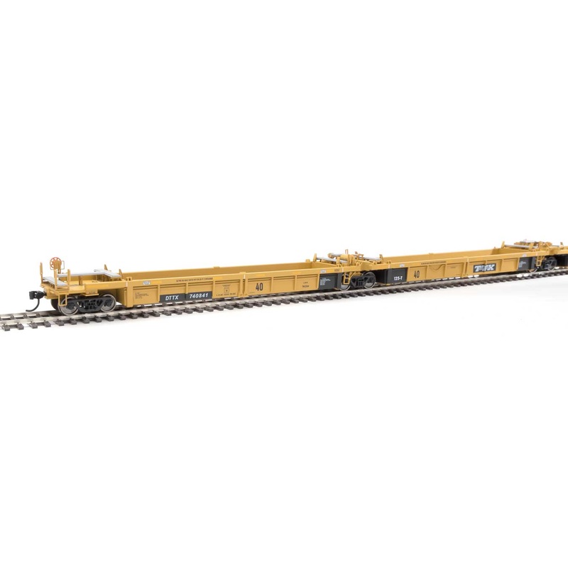 Walthers Mainline 910-55647 HO Scale 5-Unit Rebuilt 40' Well Car TTX DTTX 740841