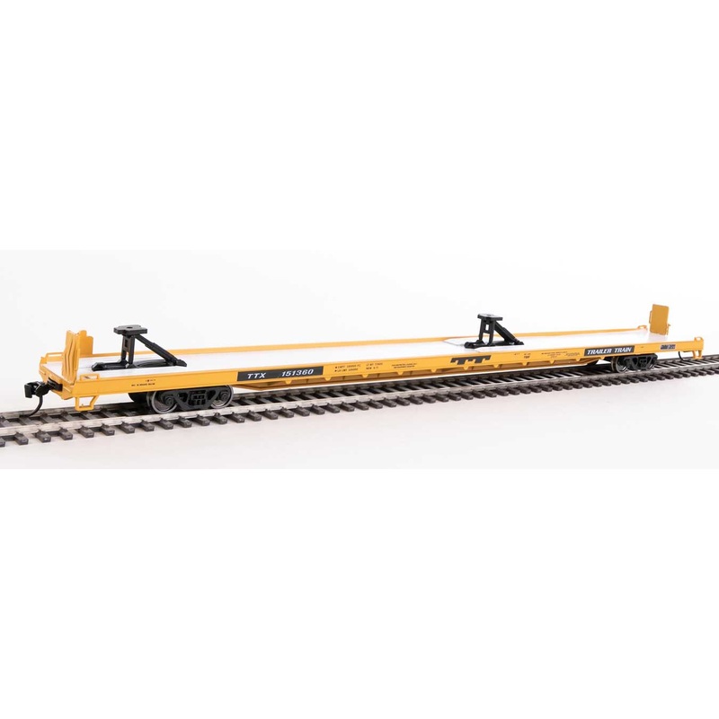 Walthers Mainline 910-5717 HO Scale 89' Channel Side Flatcar Trailer Train TTX 151360