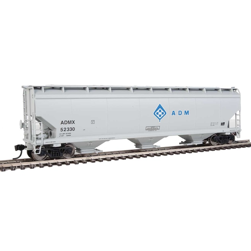 Walthers Mainline 910-7659 HO Scale 60' NSC 5150 3 Bay Covered Hopper ADMX 52330 - USED