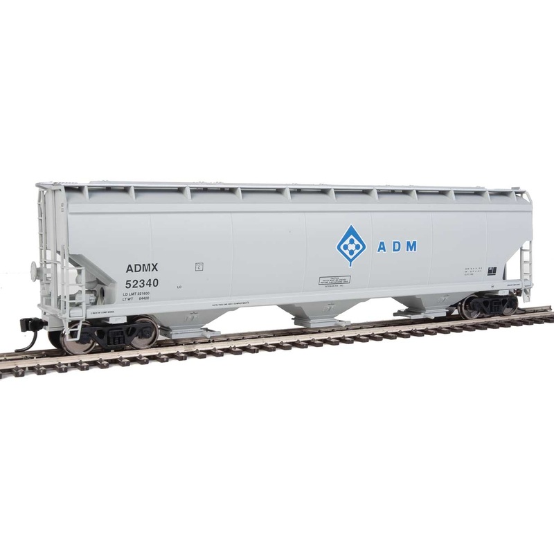 Walthers Mainline 910-7660 HO Scale 60' NSC 5150 3 Bay Covered Hopper ADMX 52340 - USED