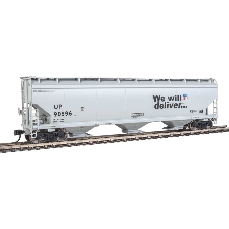 Walthers Mainline 910-7679 HO Scale 60' NSC 5150 3 Bay Covered Hopper Union Pacific UP 90596 - USED