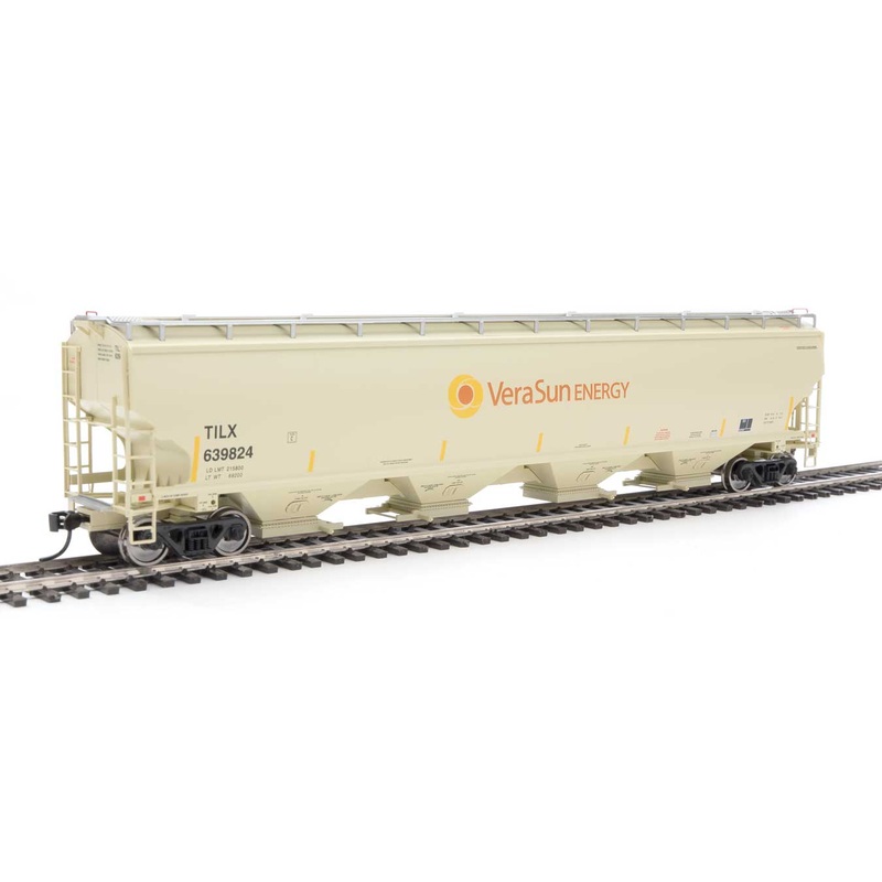 Walthers Proto 920-105867 HO Scale 67' Trinity 6351 4 Bay Hopper Vera Sun TILX 639824