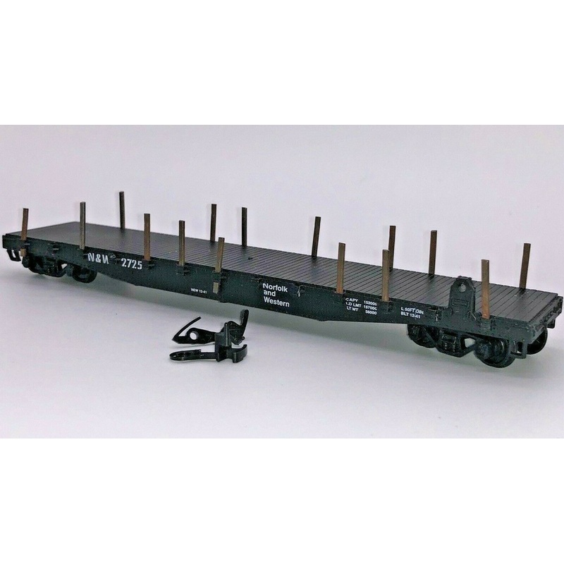 Athearn 1391 HO Scale 50' Flat Car (Blue Box Kit) Norfolk & Western NW 2726 - NOS
