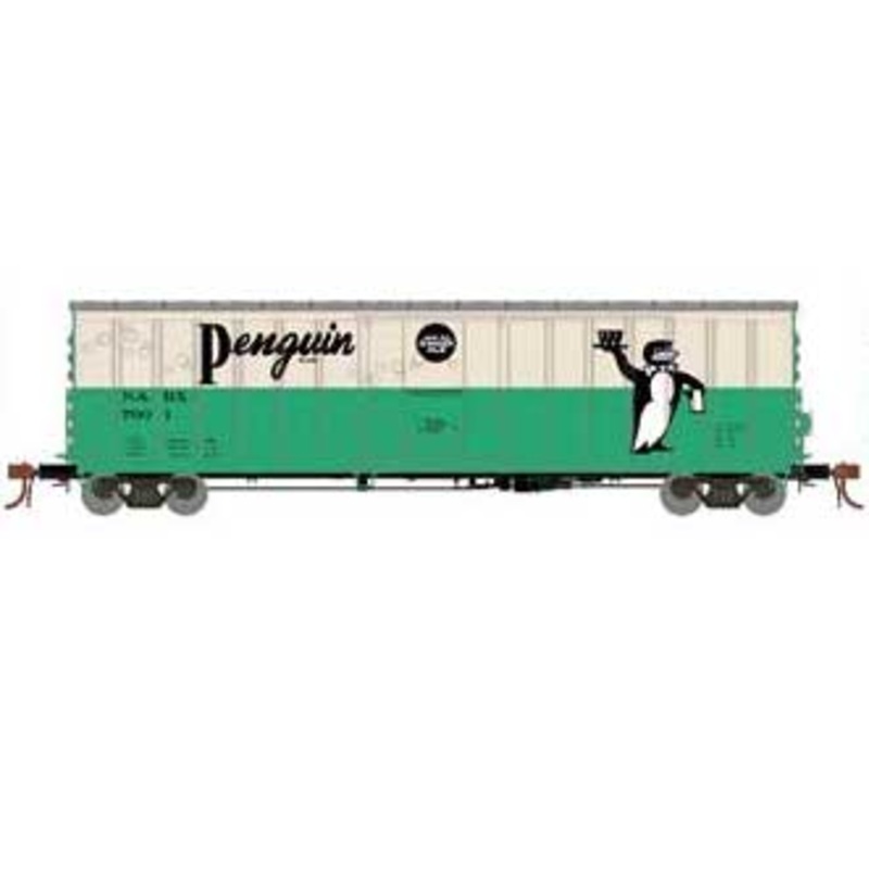 Athearn 18445 HO Scale 50' NACC Boxcar Penguin Ginger Ale NADX 7001