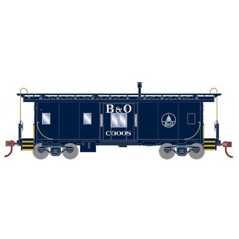 Athearn 75001 HO Scale Bay Window Caboose Baltimore & Ohio B&O C3025 - NOS