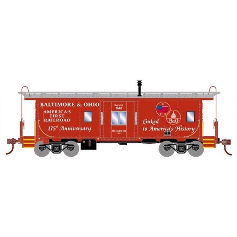 Athearn 75012 HO Scale Bay Window Caboose B&O 175th Anniversary / CSX 90400 - NOS