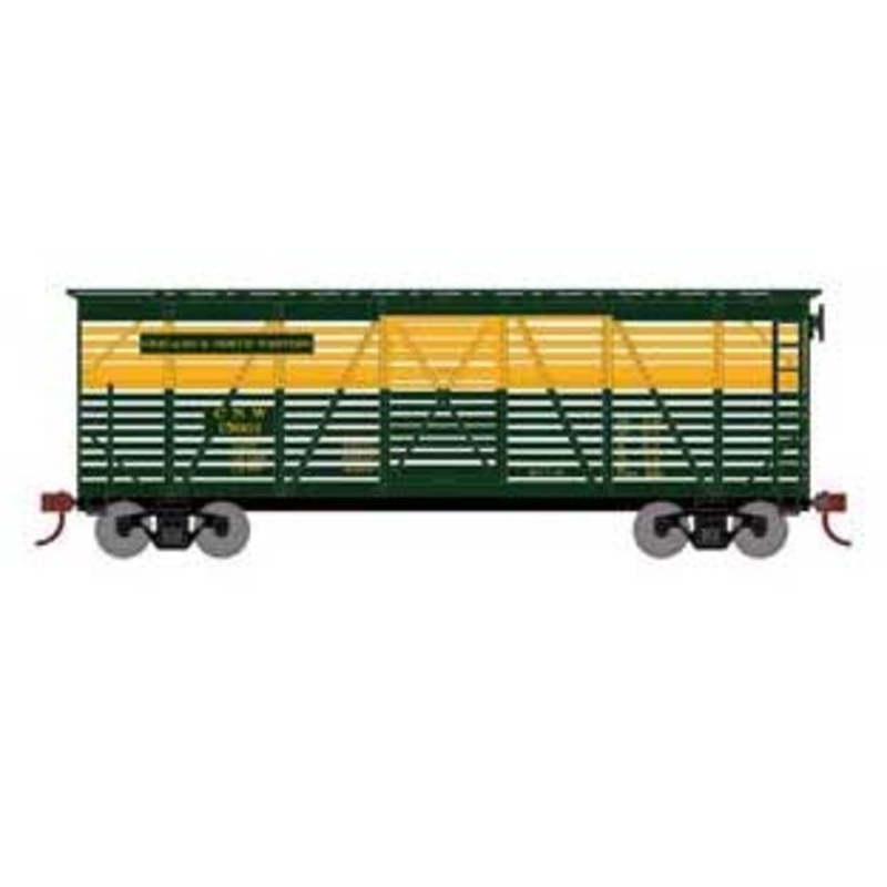 Athearn 75992 HO Scale 40' Stock Car Chicago & Northwestern CNW 15001