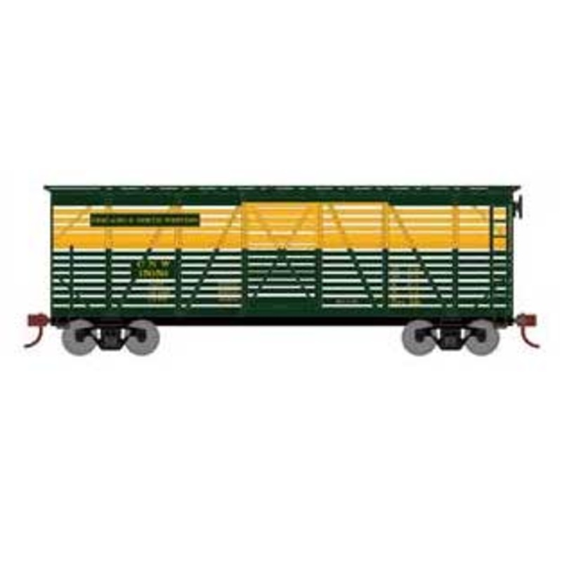 Athearn 75993 HO Scale 40' Stock Car Chicago & Northwestern CNW 15050