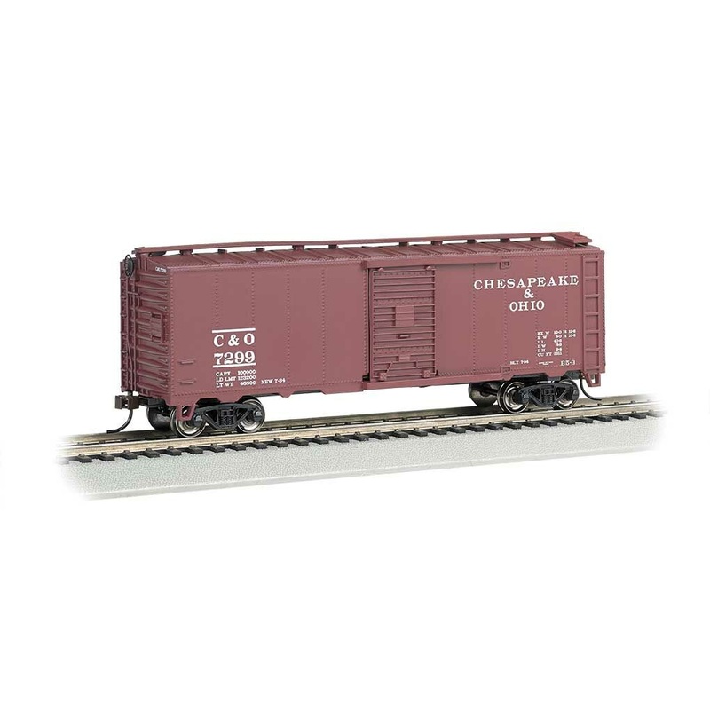Bachmann 15006 HO Scale 40' PS-1 Boxcar Chesapeake & Ohio C&O 7299 - NOS
