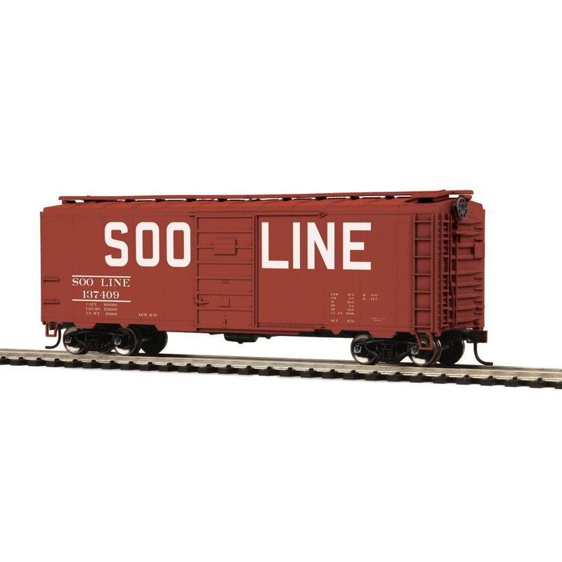 MTH 85-74122 HO Scale 40' PS-1 Boxcar SOO Line 137409 - NOS