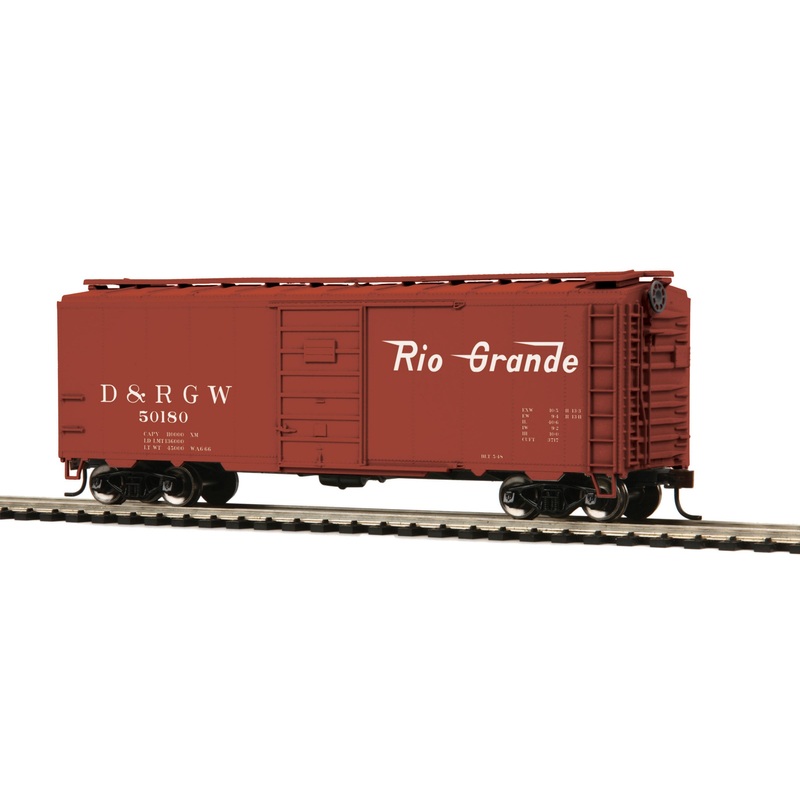 MTH 85-74127 HO Scale 40' PS-1 Boxcar Rio Grande D&RGW 50187 - NOS