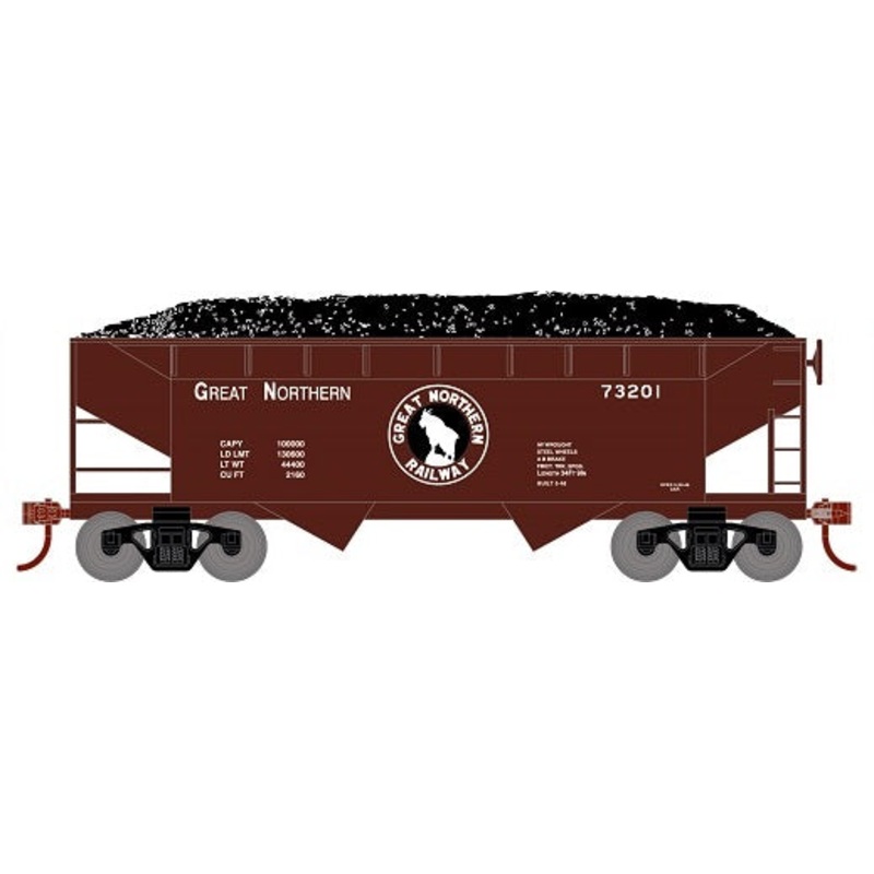 Roundhouse 1288 HO Scale 34' Offset Open Hopper Great Northern GN 73201