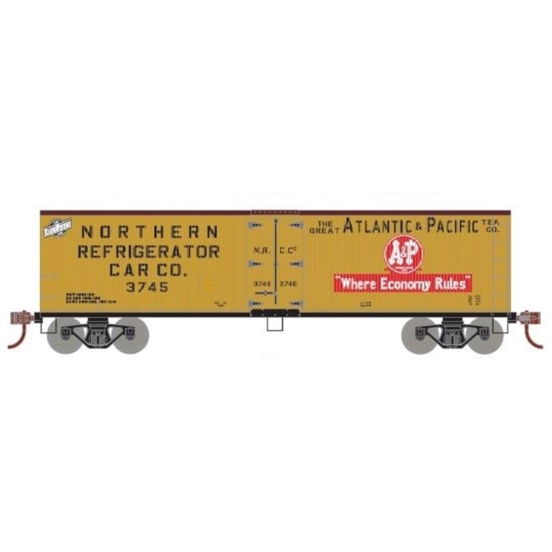 Roundhouse 85604 HO Scale 40' Wood Reefer Atlantic & Pacific A&P NRCC 3745 - NOS