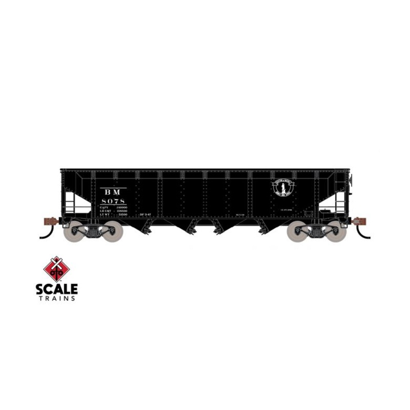ScaleTrains Kit Classics 1201 70 Ton 4 Bay Open Hopper Boston & Maine BM 8557
