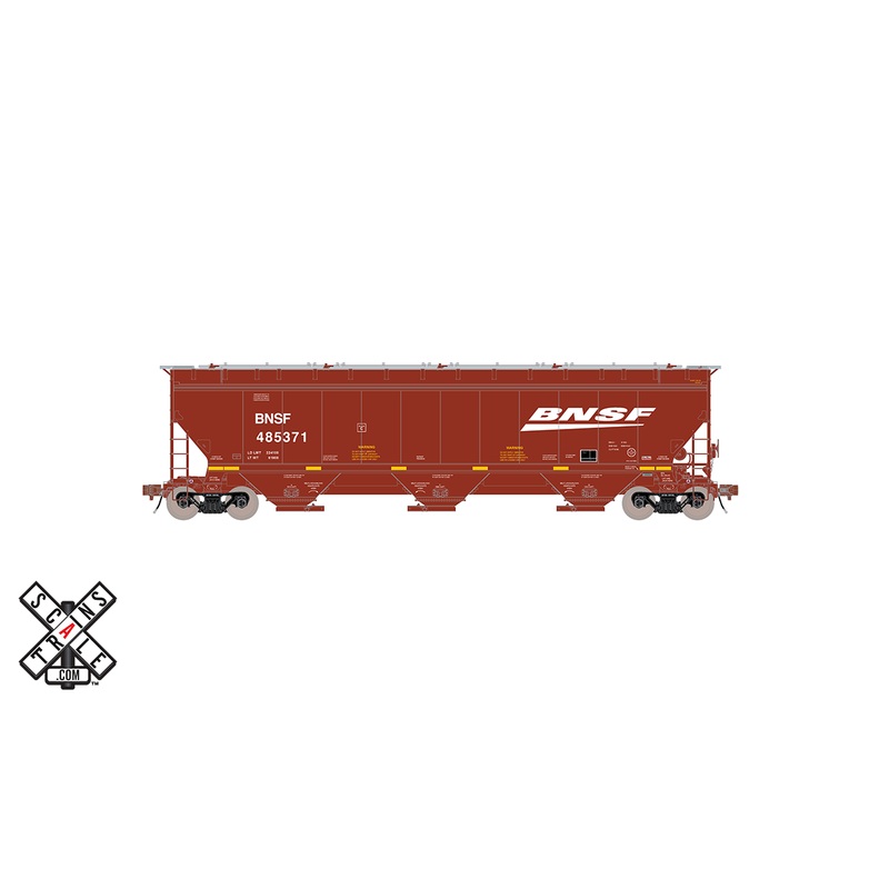 ScaleTrains Rivet 33301 HO Scale Gunderson 5188 Covered Hopper BNSF 486545